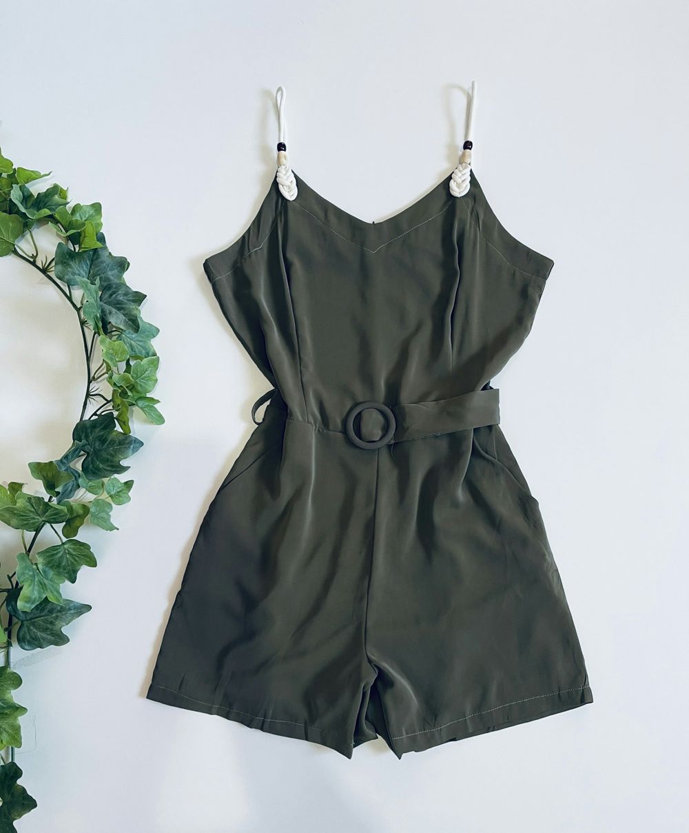 Belted playsuit